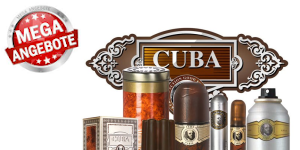 Die Werbeaktion für die Cuba-Parfüms