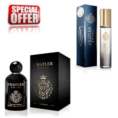 Chatler Royal - Aktions-Set Unisex, Eau de Parfum 100 ml, Eau de Parfum 30 ml