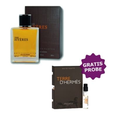 Cote Azur Hyeres - Eau de Parfum 100 ml, Probe Hermes Terre D'Hermes