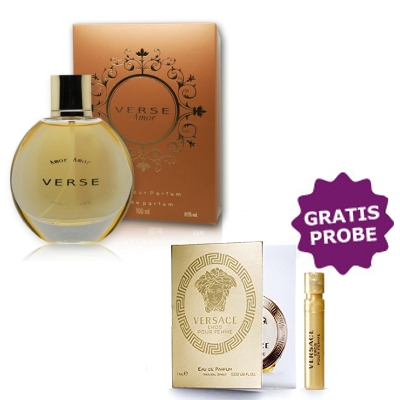 Cote Azur Verse Amor - Eau de Parfum 100 ml, Probe Versace Eros Pour Femme