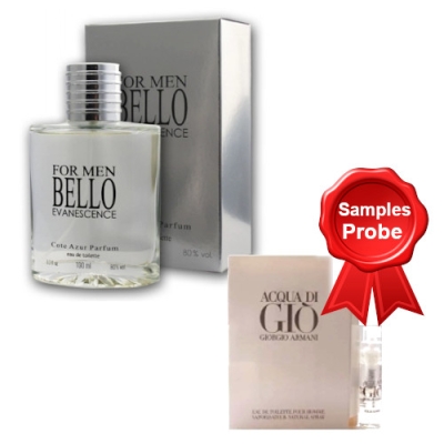 Cote Azur Bello Evanescence - Eau de Parfum 100 ml, Probe Armani Acqua Di Gio