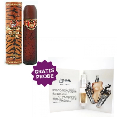 Cuba Jungle Tiger - Eau de Parfum 100 ml, Probe Jean Paul Gaultier Classique