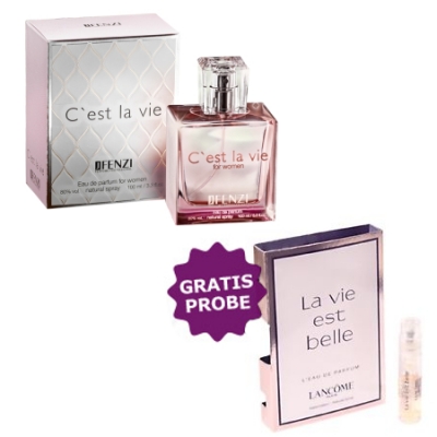 JFenzi Cest La Vie - Eau de Parfum 100 ml, Probe Lancome La Vie Est Belle