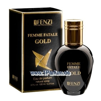 JFenzi Femme Fatale Gold - Eau de Parfum 100 ml, Probe Lady Gaga Fame