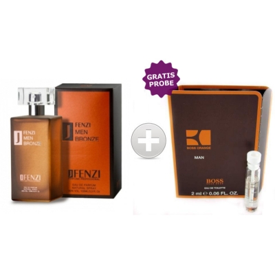 JFenzi Bronze Men - Eau de Parfum 100 ml, Probe Hugo Boss Orange Men