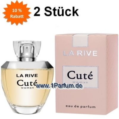 La Rive Cute - Eau de Parfum fur Damen 90 ml, 2 Stuck