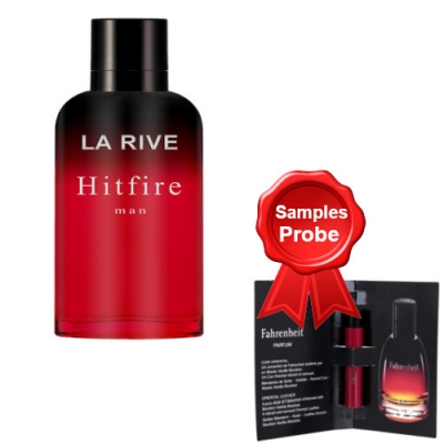 La Rive Hitfire - Eau de Toilette 90 ml, Probe Christian Dior Fahrenheit