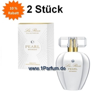 La Rive Pearl - Eau de Parfum fur Damen 75 ml, 2 Stuck