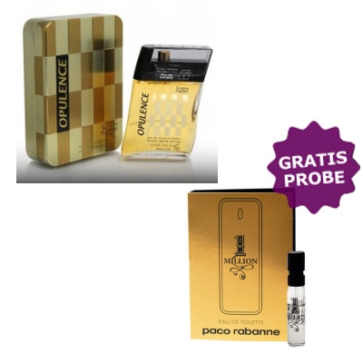 Lamis Opulence Men de Luxe - Eau de Parfum 100 ml, Probe Paco Rabanne 1 Million