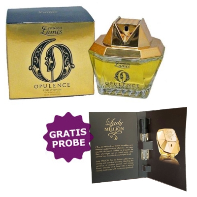 Lamis Opulence de Luxe - Eau de Parfum 100 ml, Probe Paco Rabanne Lady Million