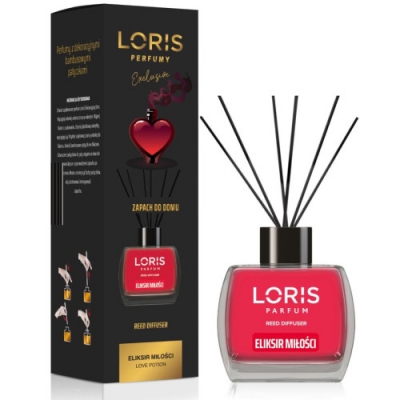 Loris Love Potion - Raumduft, Aroma Diffusor mit Stabchen 120 ml