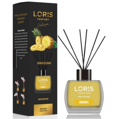 Loris Pineapple - Raumduft, Aroma Diffusor mit Stabchen 120 ml