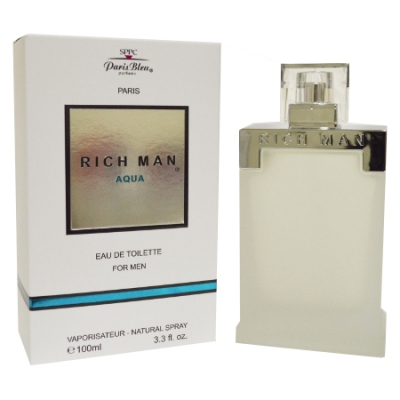 Paris Bleu Rich Man Aqua - Eau de Toilette fur Herren 100 ml