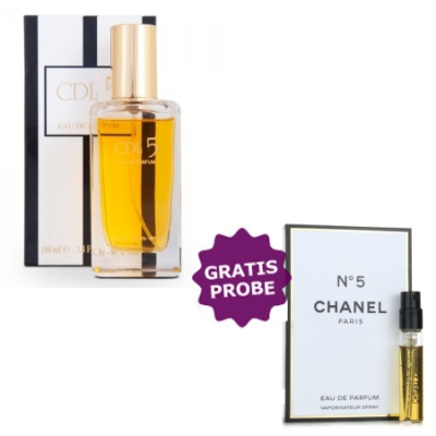 Tiverton Paris Line CDL 5 EDP - Eau de Parfum 100 ml, Probe Chanel No. 5