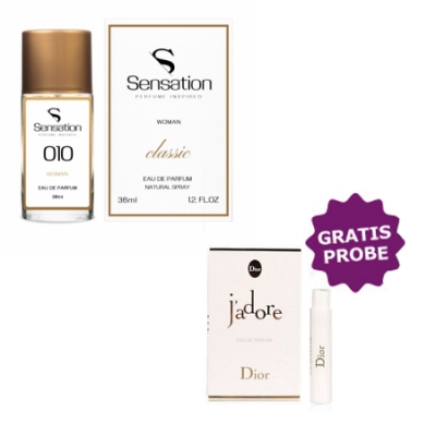 Sensation No.010 - Eau de Parfum fur Damen 36 ml, Probe Dior Jadore