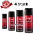 La Rive Red Line - Deodorant Spray für Herren 150 ml, 4 Stück