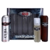 Cuba Black Men - Set fur Herren, Eau de Toilette, Deodorant, Aftershave
