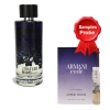 Chatler Luxury Black Woman - Eau de Parfum fur Damen 100 ml, Probe Armani Code Woman EDP 1,2 ml