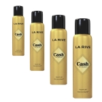La Rive Cash - Deodorant Spray fur Damen 150 ml, 4 Stuck