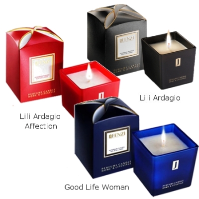 JFenzi Duftkerze Naturliche Soja-Kerze - 3 Stuck Aromatherapie-Kerze 200g - [Lili Ardagio, Lili Ardagio Affection, Good Life]