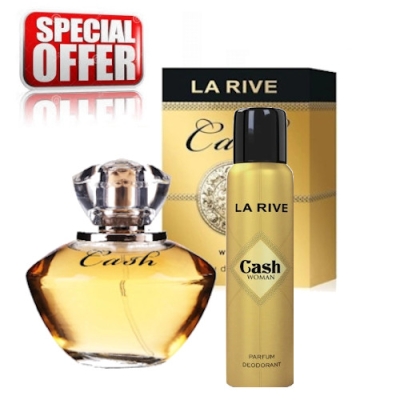 La Rive Cash - Aktions-Set, Eau de Parfum fur Damen, Deodorant