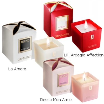 JFenzi Duftkerze Naturliche Soja-Kerze - 3 Stuck Aromatherapie-Kerze 200g - [La Amore, Ardagio Affection, Desso Mon Amie]