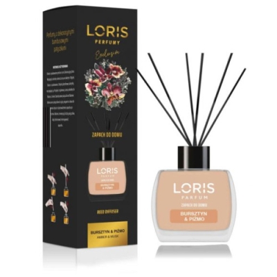 Loris Amber & Moschus - Raumduft, Aroma Diffusor mit Stabchen 120 ml
