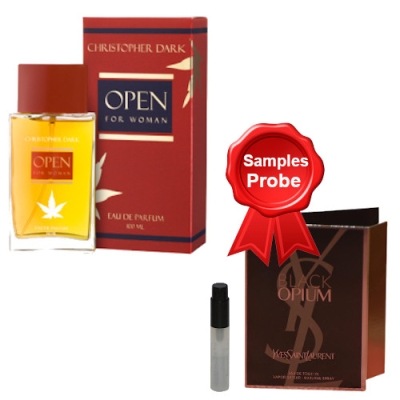 Christopher Dark Open Woman - Eau de Parfum 100 ml, Probe Yves Saint Laurent Opium Women