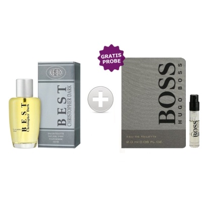 Christopher Dark Best Men - Eau de Parfum 100 ml, Probe Hugo Boss Bottled