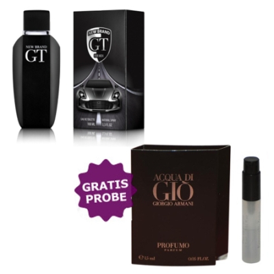 New Brand GT For Men - Eau de Parfum 100 ml, Probe Armani Acqua Profumo