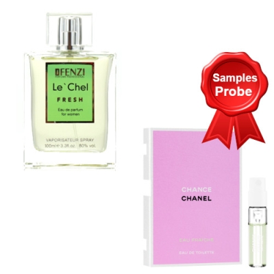 JFenzi Le Chel Fresh - Eau de Parfum 100 ml, Probe Chanel Chance Eau Fraiche