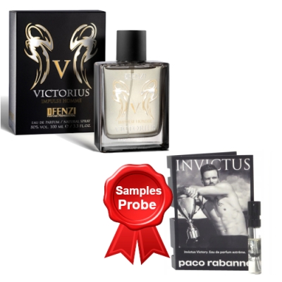 JFenzi Victorius Impulse Homme - Eau de Parfum 100 ml, Probe Paco Rabanne Invictus Victory