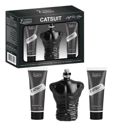 Lamis CatSuit Men - Set fur Herren, Eau de Toilette, Duschgel, After Shave Balm