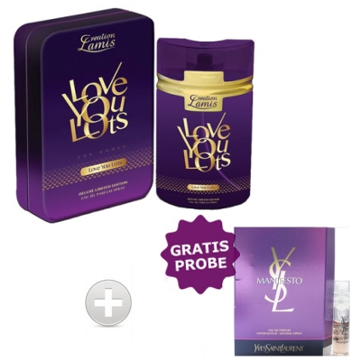Lamis Love You Lots de Luxe - Eau de Parfum 100 ml, Probe YSL Manifesto
