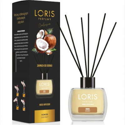 Loris Kokosnuss - Raumduft, Aroma Diffusor mit Stabchen 120 ml