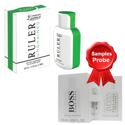 Lamis Ruler Unchained - Eau de Toilette 100 ml, Probe Hugo Boss Bottled Unlimited