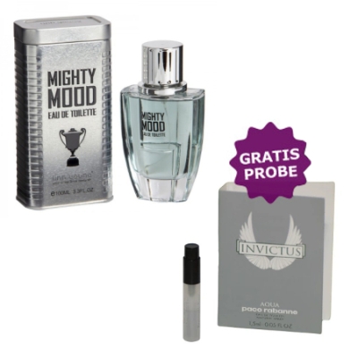 Linn Young Mighty Mood - Eau de Parfum 100 ml, Probe Paco Rabanne Invictus