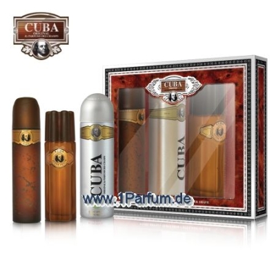 Cuba Gold - Set fur Herren, Eau de Toilette, Deodorant, Aftershave