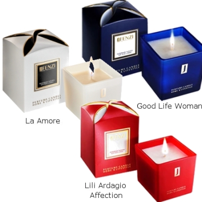 JFenzi Duftkerze Naturliche Soja-Kerze - 3 Stuck Aromatherapie-Kerze 200g - [La Amore, Lili Ardagio Affection, Good Life]