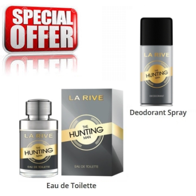 La Rive The Hunting Man - Aktions-Set, Eau de Toilette, Deodorant